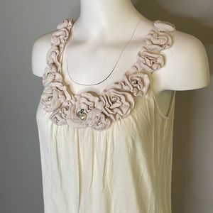 Forever 21 Blush Pink Embellished Knit Tank Top